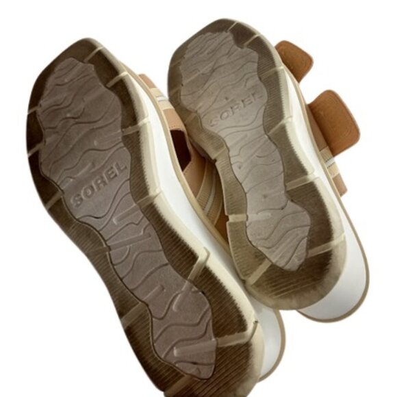 Sorel Womens Joanie II Platform Slide Sandals Beige White US 11 - Picture 6 of 6
